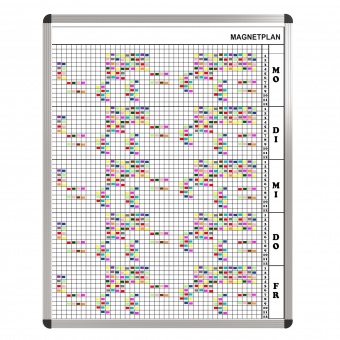 Personal-Raum-Plan, 12 Stunden, 43 Spalten, 123x97 cm, Personal-Raum-Plan, 12 Stunden, 43 Spalten, 123x97 cm,